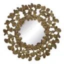 MIRROR GOLD MDF- DECORATION 90 X 3 X 90 CM