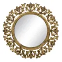 MIRROR GOLD MDF- DECORATION 76 X 1,75 X 76 CM
