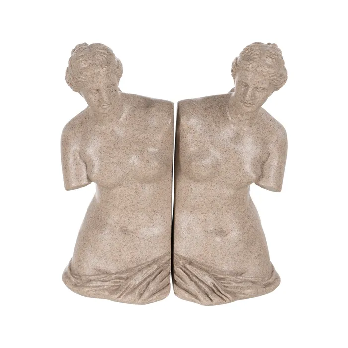 S/2 BOOKEND GODDES POLYRESIN DECORATION 22,70 X 12,80 X 25,8