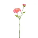 Garden Flower pink ranunculus spray with buds 20x10x53cm