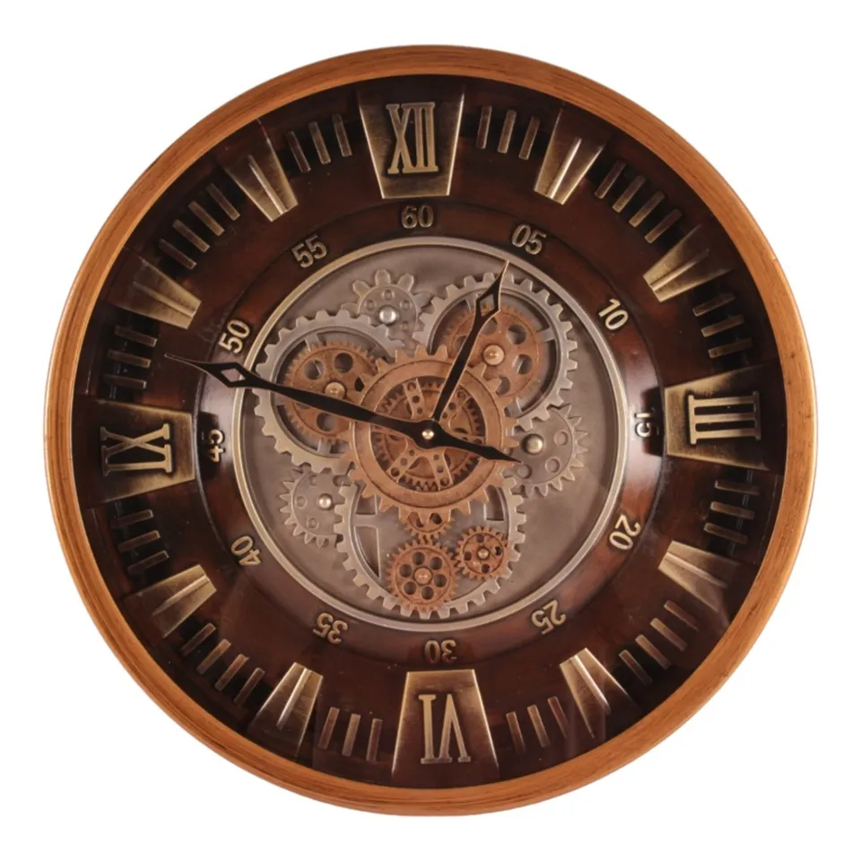 Wall Clock Yorkville 46 cm - Gold - Round - Metal
