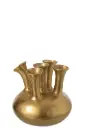 VASE TULIP ALUMINIUM GOLD (33x33x32cm)