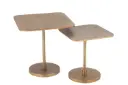 S/2 TABLES ALU GOLD (50x50x50cm)