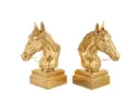 S/2 BOOKND HORSE HEAD RES GD (43x12x29cm)