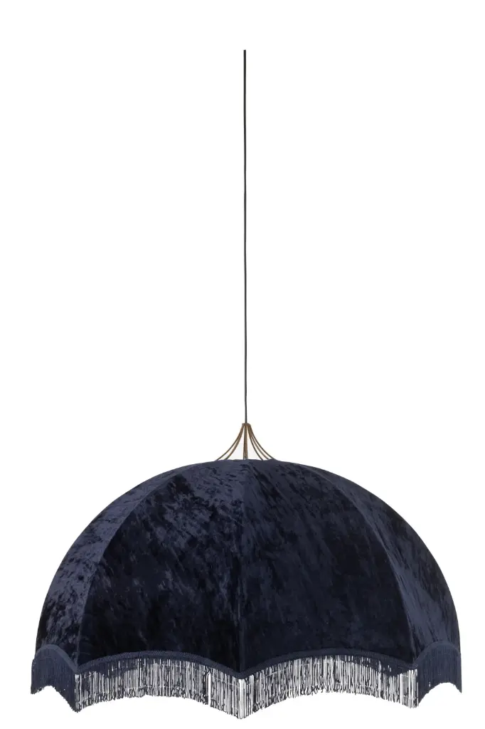 LAMP SHADE VELVET/COTTON PURPL (95x95x50cm)