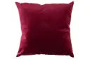 CUSHION SQUARE VELVET RED/BUR (45x45x1cm)