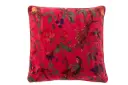 CUSHION BIRD/FLOW COT VELV PK (45x45x15cm)