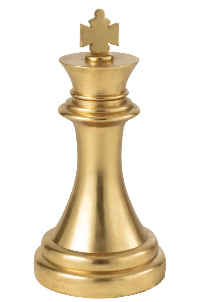 [55310] CHESS PIECE KING POLYRESIN GD (35x35x70cm)