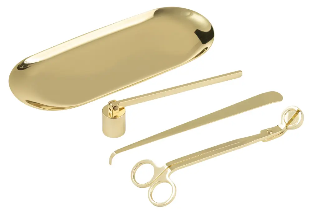 [55785] CAND SNUF CANDLE KIT IRON GD (25x11,5x4,3cm)