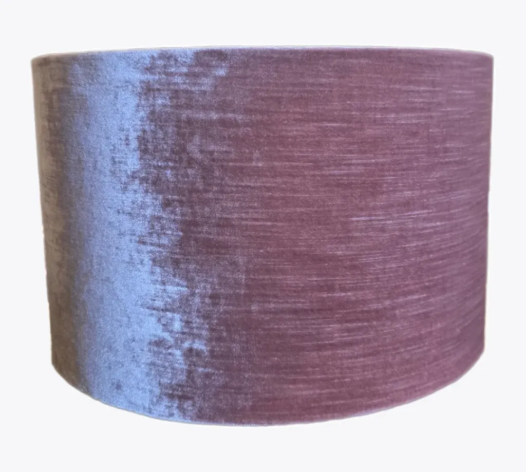 Dusty Mauve Velvet lampshade 40x40x25 cm