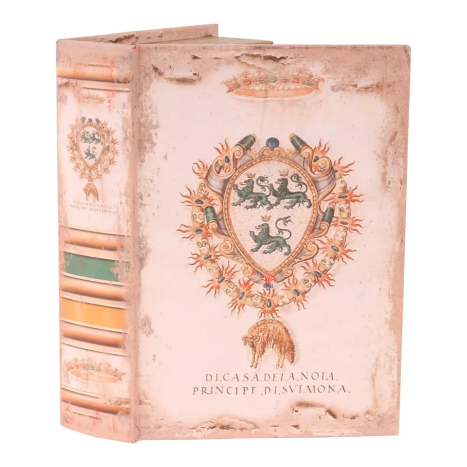 [12289000] Book box Di Casa 27x16x6.5 cm Colour: White/cream | Material: PU Leather