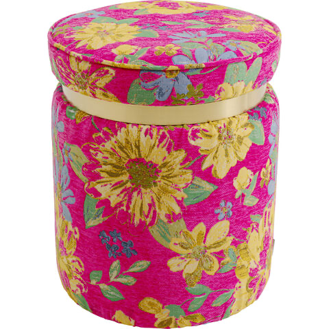 s/2 STOOL FLOWER FEVER PINK Ø39CM