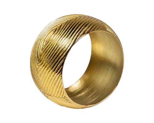 [326-19-044] Napkin ring SET/4 BR/GOLD 5x5x3