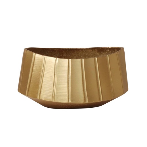 [001-22-4951-S-NEWBRONZE] Vase ALU RAW/NEWBRONZE 26x19x14