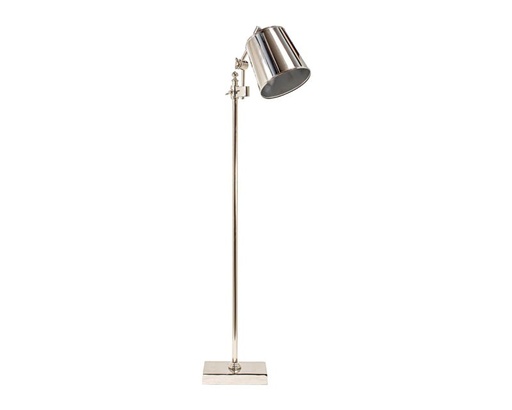 [014-17-306] Floor lamp nickel with shade 29x19x160