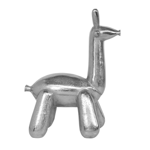 [001-22-5074] Decorative giraffe ALU RAW/NI 31x20x45