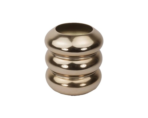 [001-20-4080-BRONZE] Vase bubbles ALU/BRONZE 19x19x20