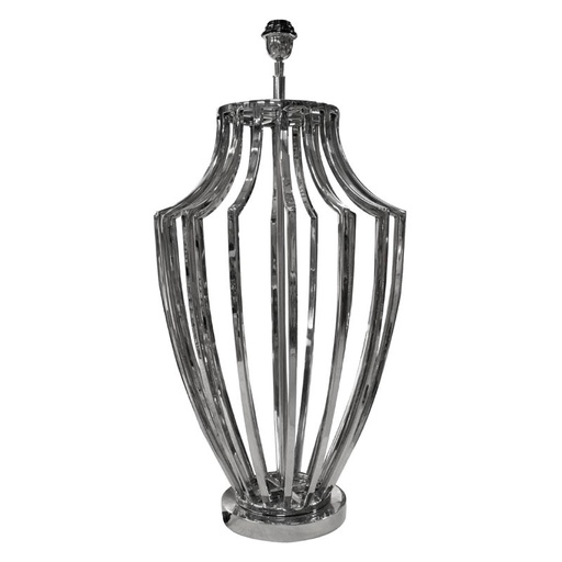 [038-19-257-NICKEL] Table lamp SS/NI 37x37x79