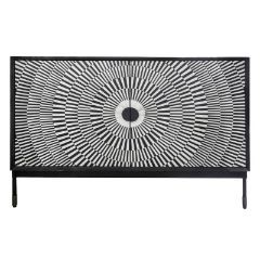 [093-21-387] Chest black/white bone inlay 110x40x75
