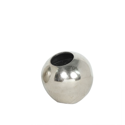 [001-22-5003-S] Vase small ball ALU RAW/NI 18x18x18
