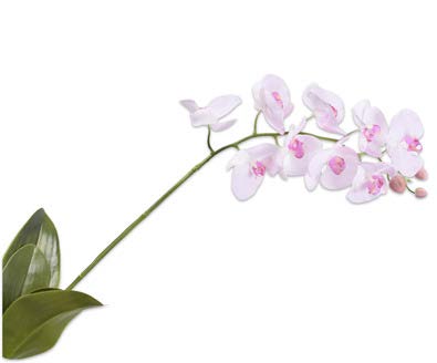 [108690] ORCHID STEM W/LEAF PINK 96 cm