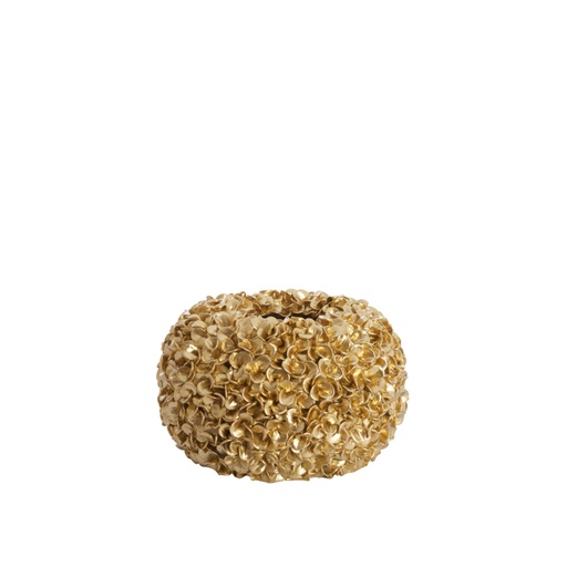 [5857285] Vase deco Ø38x23 cm PHYLIA gold