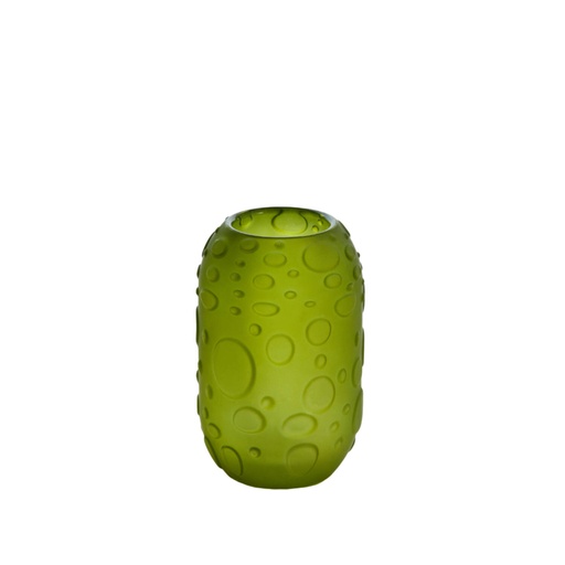 [7764377] Tealight Ø8x13 cm FINLEY glass matt light green