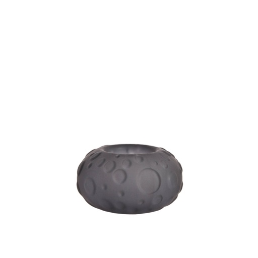 [7764232] Tealight Ø10x6 cm FINLEY glass matt grey