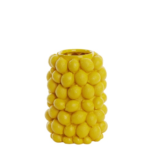 [5845162] Vase deco Ø23,5x33 cm LEMON yellow
