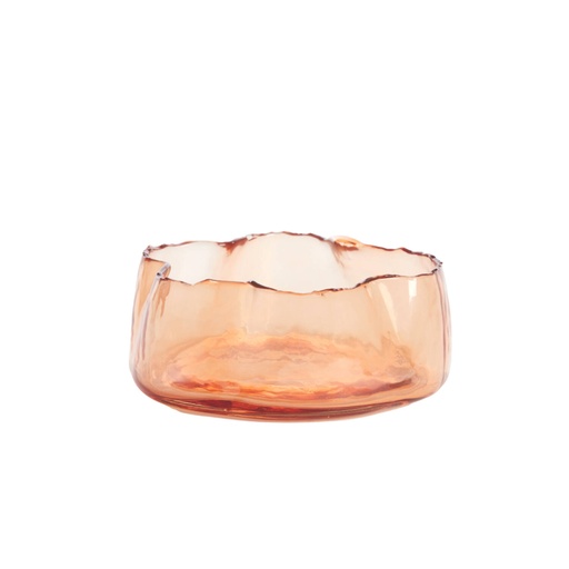 [6348090] Bowl Ø20x8 cm MURADA glass peach