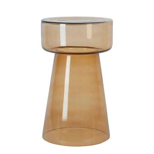 [6779160] Side table Ø30x50 cm DAKWA glass ocher yellow