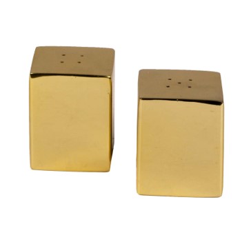 [060-18-086-GOLD] Salt & pepper set SS/GOLD 4x8x5