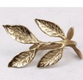 [060-19-122] Napkin ring leaf SET/4 BR/NI 7x5x5