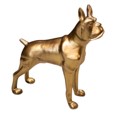 [001-22-4875-NEWBRONZE] Decorative dog ALU RAW/NEW BRONZE 50x16x51