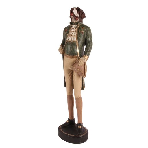 [8252.804] fig. Dog on foot resin 80 cm