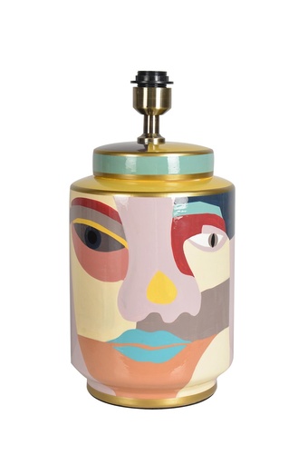 [155-262] LAMP 'MIRO' PORCELAIN MULTICOLOUR D22x45h