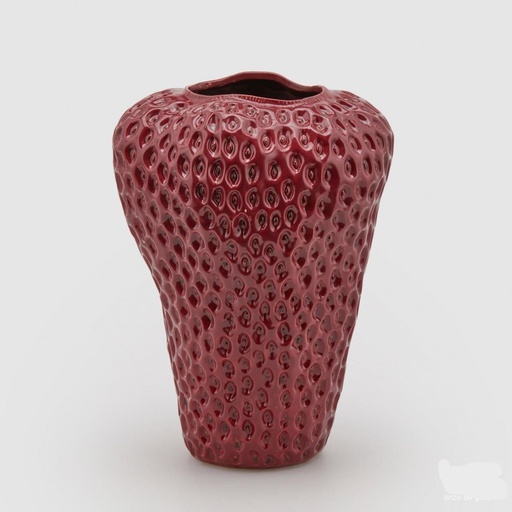 [018237.48] VASE CHAKRA FRAGOLA H37 D25 