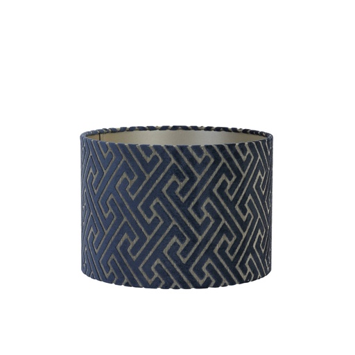 [2240396] Shade cylinder 40-40-30 cm MAZE dark blue-taupe
