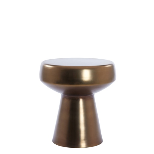 [6796561] Side table Ø38x42 cm DAKWA shiny brown bronze