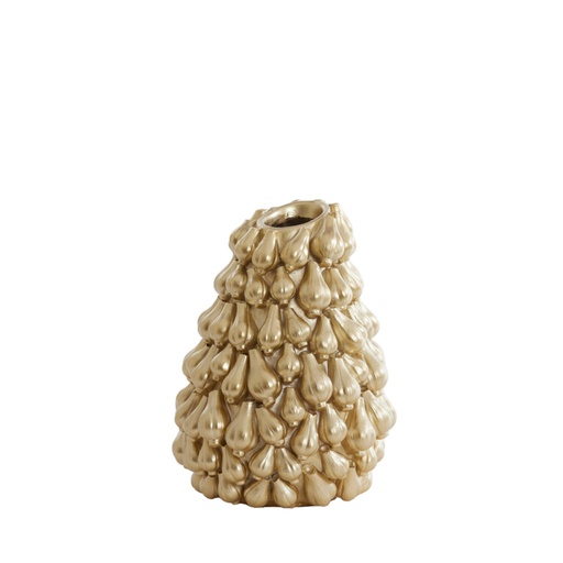 [5886385] Vase deco 26,5x27x33 cm GARLIC gold