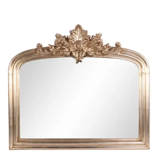 [12041403] Mirror wall wood h. 105 cm