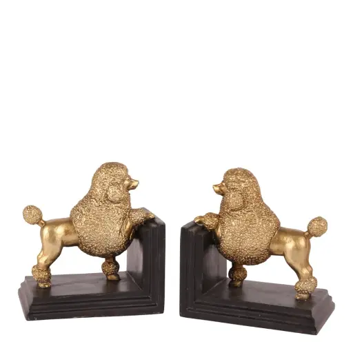 [12005359] Bookend Dog 14 cm resin