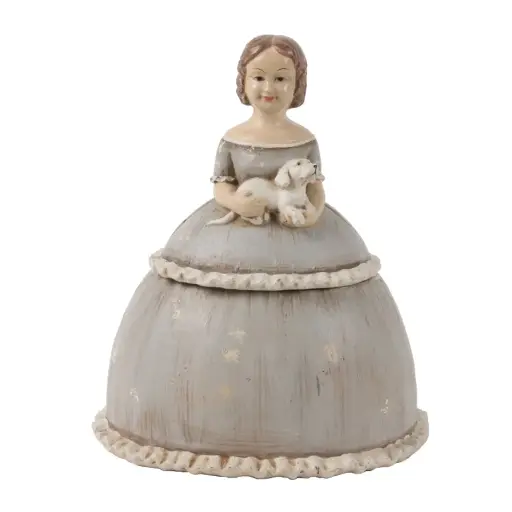 [8213.070] Fig. Box Lady Victorian resin 22 cm