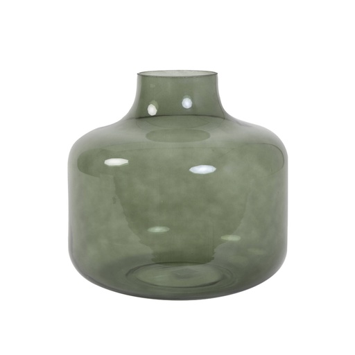 [5966578] Vase Ø31,5x30 cm PHIENE glass dark green