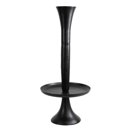 [6610412] Stand+vase deco Ø60x119 cm ZEMBI matt black