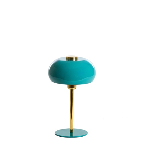 [1890072] Table lamp Ø22x34 cm SURIN shiny blue+gold