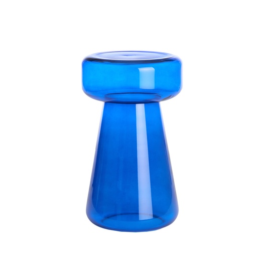 [5501380] Side table Ø28x50 cm JAKOLA glass cobalt blue 