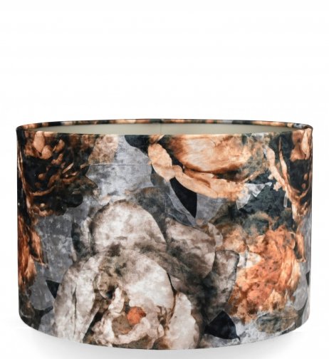 [CI404025PTV18] Shade Cylinder - Porto velvet on taupe | 40 x 40 x 25