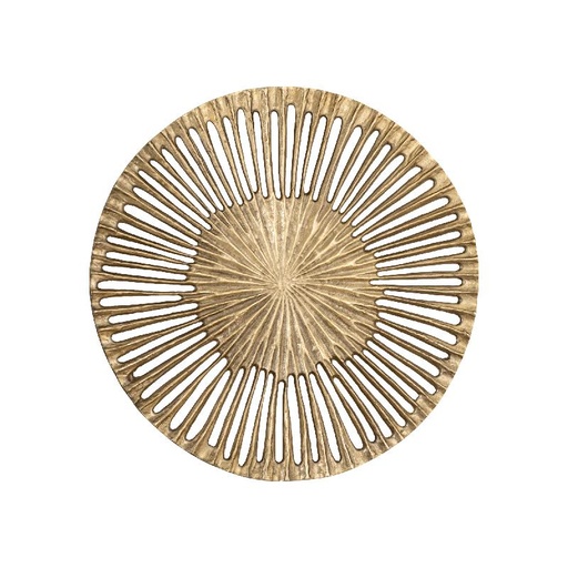 [723665] Marjun Gold casted alu wall panel open round S 60.0 x 60.0 x 1.0 cm