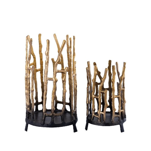 [717903] Aike Gold alu open twigs stormlight on legs SV2 20.0 x 20.0 x 36.0 cm 